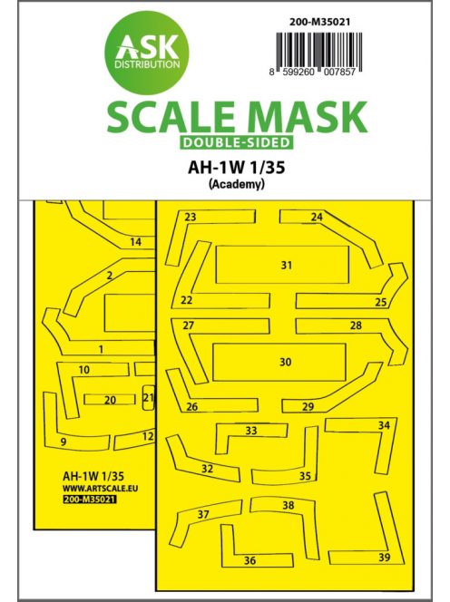 Art Scale - 1/35 AH-1W double-sided express fit painting mask for Academy