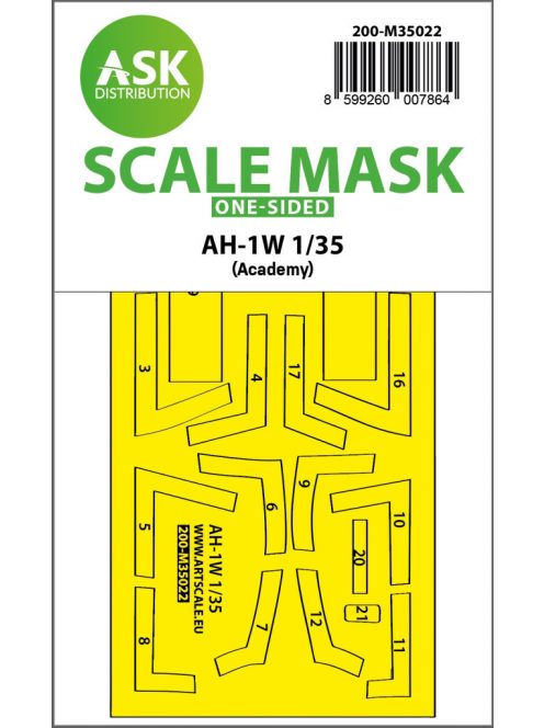 Art Scale - 1/35 AH-1W one-sided express fit painting mask for Academy