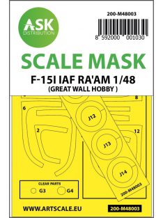   Art Scale - 1/48 F-15I Ra'am double-sided painting mask for Great Wall Hobby