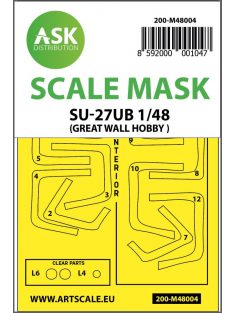   Art Scale - 1/48 SU-27UB double-sided painting mask for Great Wall Hobby