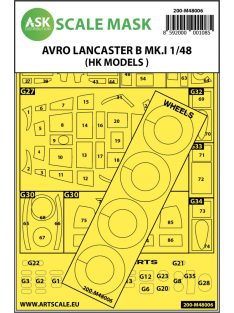   Art Scale - 1/48 Avro Lancaster Mk.I B outside painting mask for HK Models