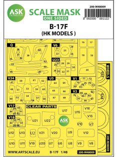   Art Scale - 1/48 B-17F Flying Fortress outside painting mask for HK Models