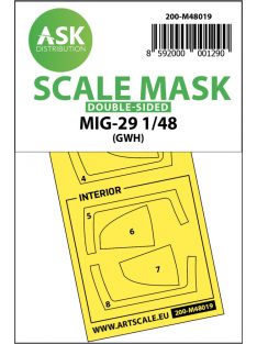   Art Scale - 1/48 MiG-29 double-sided painting mask for Great Wall Hobby