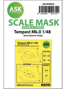   Art Scale - 1/48 Hawker Tempest Mk.II double-sided painting mask for Eduard / Special Hobby