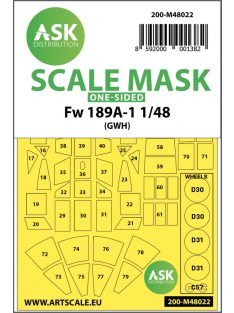   Art Scale - 1/48 Focke Wulf Fw 189 one-sided painting mask for Great Wall Hobby