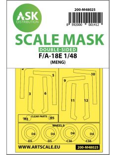 Art Scale - 1/48 F/A-18E double-sided painting mask for Meng