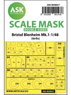   Art Scale - 1/48 Bristol Blenheim Mk.I double-sided painting mask for Airfix