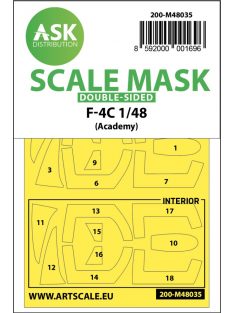 Art Scale - 1/48 F-4C double-sided painting mask for Academy