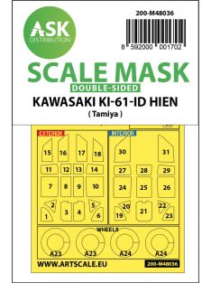   Art Scale - 1/48 Kawasaki Ki-61-ID Hien double-sided painting mask for Tamiya