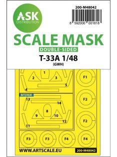   Art Scale - 1/48 T-33A double-sided painting mask for Great Wall Hobby