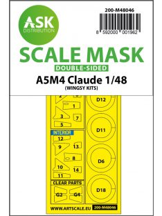   Art Scale - 1/48 A5M4 Claude double-sided painting mask for Wingsy kits