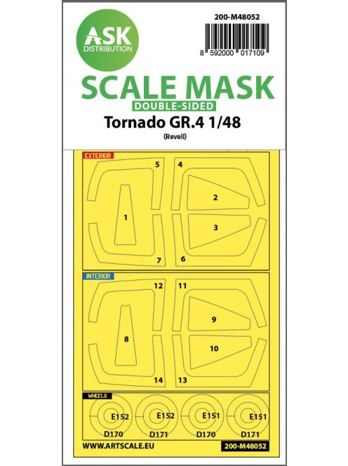 Art Scale - 1/48 Tornado GR.4  double-sided express mask for Revell/Eduard