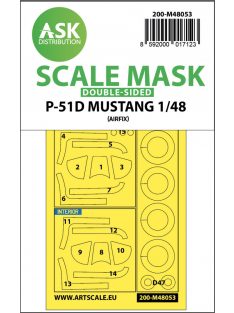 Art Scale - 1/48 P-51D Mustang double-sided mask for Airfix