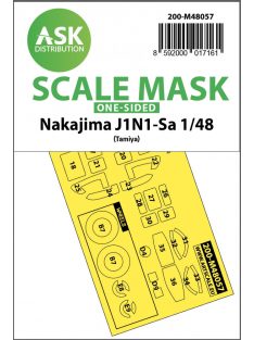   Art Scale - 1/48 Nakajima J1N1-Sa one-sided express mask for Tamiya