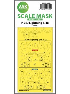   Art Scale - 1/48 P-38J Lightning double-sided mask for Tamiya