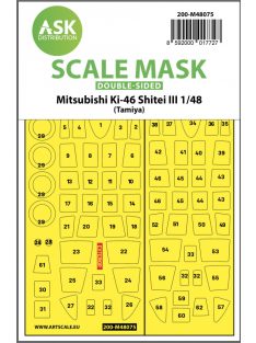   Art Scale - 1/48 Mitsubishi Ki-46 Shitei III  double-sided mask for Tamiya