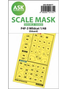   Art Scale - 1/48 F4F-3 Wildcat  double-sided express mask for Eduard