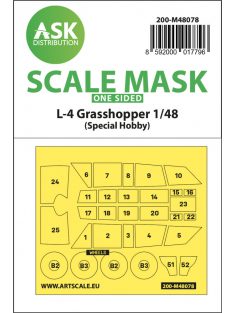   Art Scale - 1/48 L-4 Grasshopper one-sided self-adhesive mask for Special Hobby