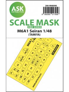   Art Scale - 1/48 M6A1 Seiran one-sided mask self-adhesive pre-cutted for Tamiya