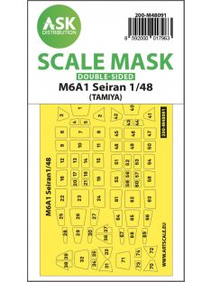   Art Scale - 1/48 M6A1 Seiran double-sided mask self-adhesive pre-cutted for Tamiya