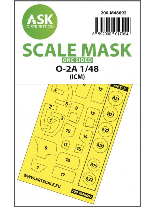 Art Scale - 1/48 O-2A one-sided mask self-adhesive pre-cutted for ICM