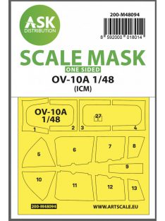   Art Scale - 1/48 OV-10A one-sided mask self-adhesive pre-cutted for ICM