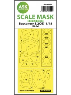   Art Scale - 1/48 Buccaneer S.2C/D double-sided mask self-adhesive, pre-cutted for Airfix