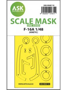   Art Scale - 1/48 F-16A one-sided express mask, self-adhesive and pre-cutted for Kinetic