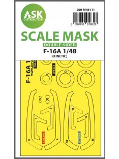   Art Scale - 1/48 F-16A double-sided express mask, self-adhesive and pre-cutted for Kinetic