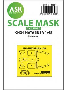   Art Scale - 1/48 Ki-43-I Hayabusa one-sided express mask, self-adhesive and pre-cutted for Hasegawa