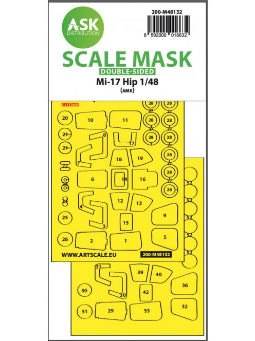 Art Scale - 1/48 Mil Mi-17Hip double-sided express mask for AMK