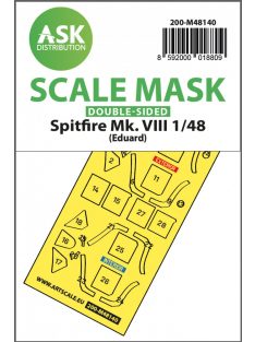   Art Scale - 1/48 Spitfire Mk.VIII double-sided express fit mask for Eduard