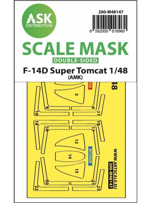 Art Scale - 1/48 F-14D Super Tomcat double-sided express fit mask for AMK