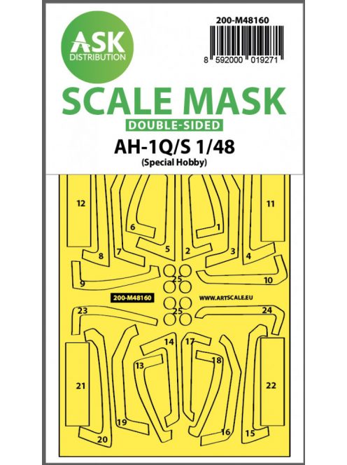 Art Scale - 1/48 AH-1Q/S Cobra  double-sided fit express mask for Special Hobby