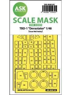   Art Scale - 1/48 TBD-1 Devastator one-sided fit express mask for Great Wall Hobby