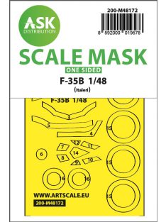   Art Scale - 1/48 F-35B one-sided express fit  mask for Italeri