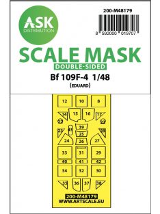   Art Scale - 1/48 Messerschmitt Bf 109F double-sided express mask, self-adhesive and pre-cutted for Eduard