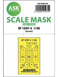   Art Scale - 1/48 Messerschmitt Bf 109F one-sided express mask, self-adhesive and pre-cutted for Eduard