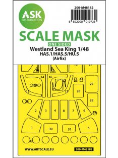   Art Scale - 1/48 Westland Sea King HAS.1/HAS.5/HU.5  one-sided express fit  mask for Airfix