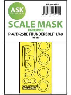   Art Scale - 1/48 P-47D-25RE Thunderbolt  one-sided express fit  mask for MINIART