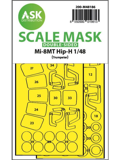 Art Scale - 1/48 Mil Mi-8MT double-sided express fit mask for Trumpeter