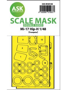   Art Scale - 1/48 Mil Mi-17 Hip-H double-sided express fit mask for Trumpeter