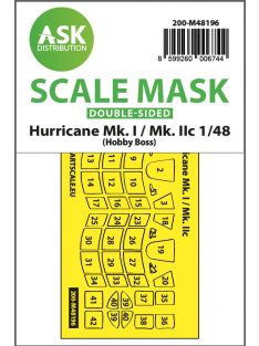   Art Scale - 1/48 Hawker Hurricane Mk.I / Mk.IIc double-sided express fit mask for Hobby Boss