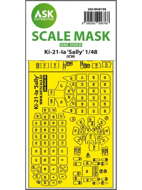 Art Scale - 1/48 Ki-21-Ia Sally one-sided express fit mask for ICM