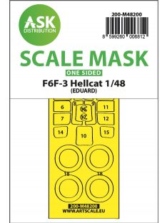   Art Scale - 1/48 F6F-3 Hellcat one-sided express fit mask for Eduard