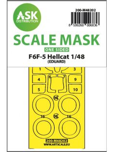   Art Scale - 1/48 F6F-5 Hellcat one-sided express fit mask for Eduard