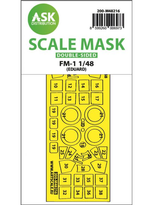 Art Scale - 1/48 FM-1 double-sided express fit mask for Eduard