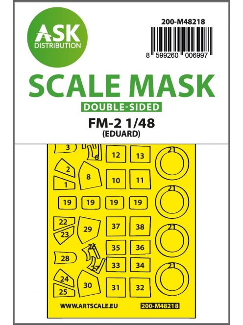 Art Scale - 1/48 FM-2 double-sided express fit mask for Eduard