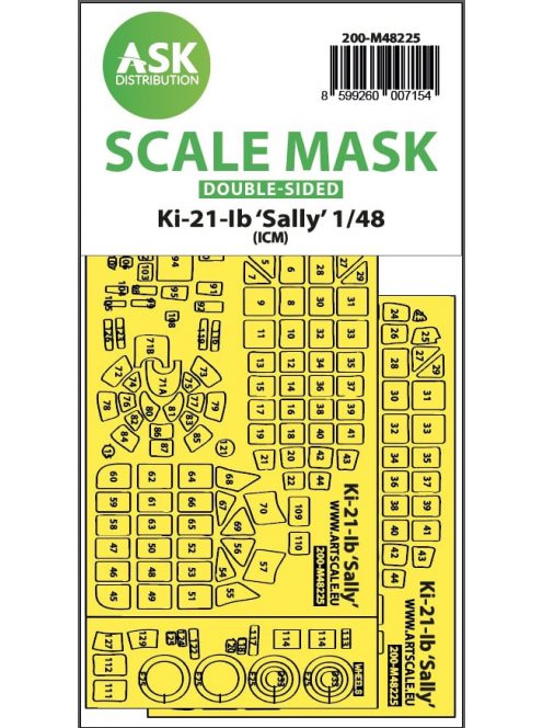 Art Scale - 1/48 Ki-21-Ib Sally double-sided express fit mask for ICM