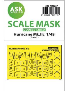   Art Scale - 1/48 Hawker Hurricane Mk.IIc double-sided express mask for Italeri